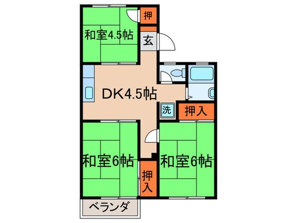 サンハイツの物件間取画像